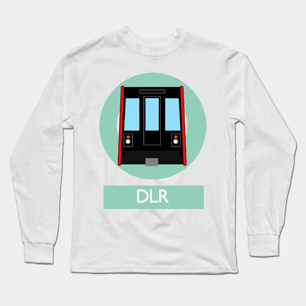 London Underground Subway DLR Long Sleeve T-Shirt by 2createstuff